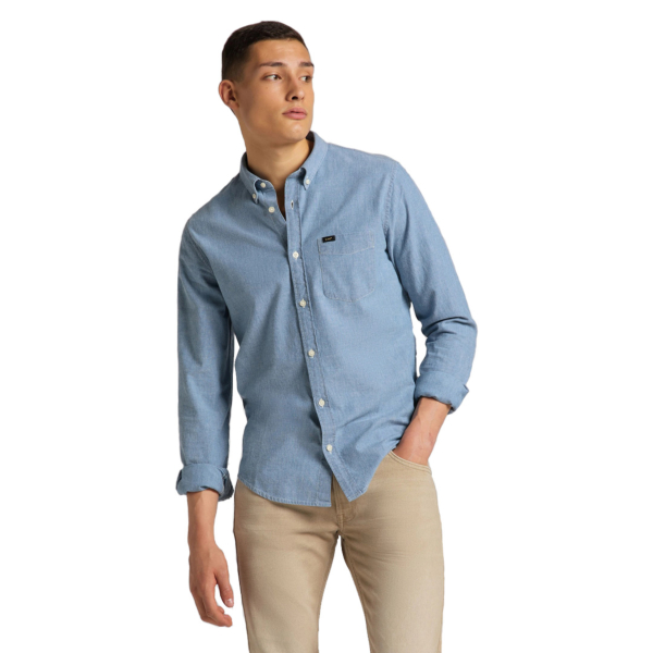 LEE Button Down Shirt - Piscine (L880QMQE)