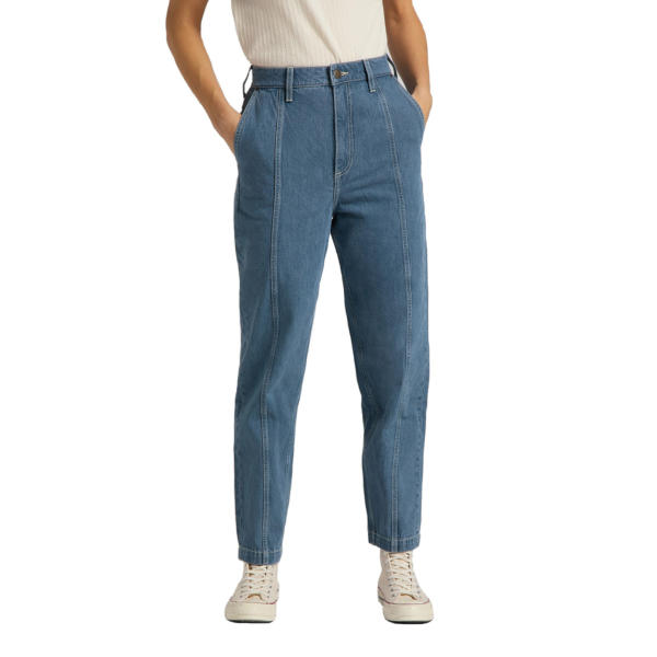 LEE Stella Panelled Taper Jeans - Grey Bala (L30QMMOJ)