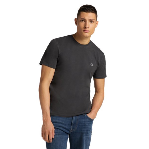 LEE Patch Logo Tee - Washed Black (L60UFQON)