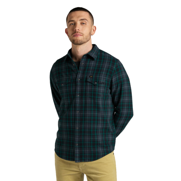 Lee Western Flannel Shirt - Esmeralda (L66RDH96)