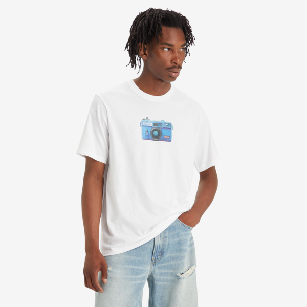 Levi's® Camera Graphic Relaxed Men’s Tee - White (16143-1336)
