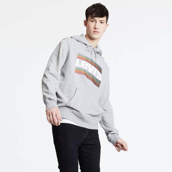 Levi’s® Graphic PO Hoodie SSNL Tech - Midtone Heather Grey (19491-0076)
