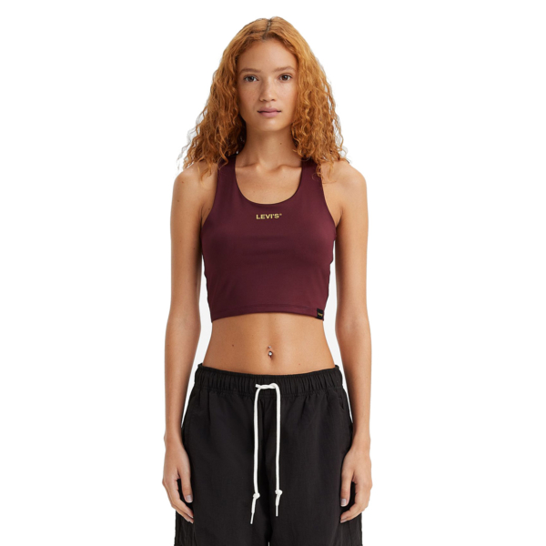Levi’s® Graphic Racer Cropped Tank - Merlot (A5002-0006)