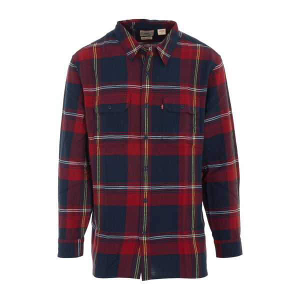 Levi’s® Jackson Worker Flannel Plaid Shirt - Rhythmic Red (19573-0191)