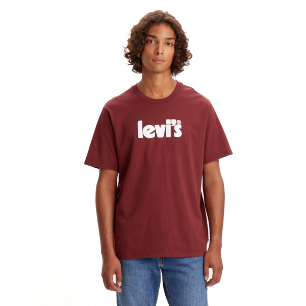 Levi's® Poster Logo Relaxed Tee - Port Burgundy (16143-0143)