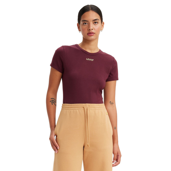 Levi’s® Rickie Graphic Women Tee - Merlot (17944-0029)
