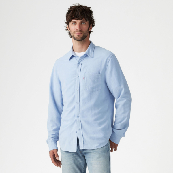 Levi’s® Sunset Men’s Linen Relaxed Shirt - Chambray Blue (85746-0182) 