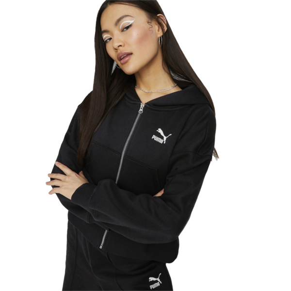 Puma Classics Full Zip Hoodie - Black (671745-01)