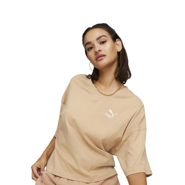 Puma Classics Oversized Women Tee - Dusty Tan (538052-89)