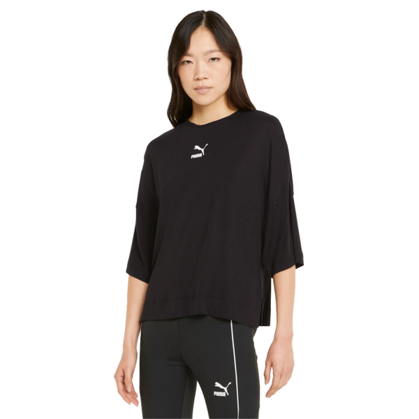 PUMA Classics Split Side Tee - Black (533509-01) 