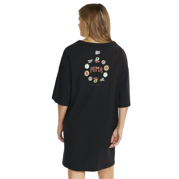 Puma Downtown Graphic Tee Dress - Black (533591-01)