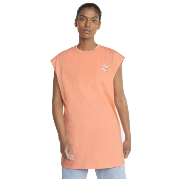 Puma HF Sleeveless Oversized Tee - Peach Pink (533598-28) 