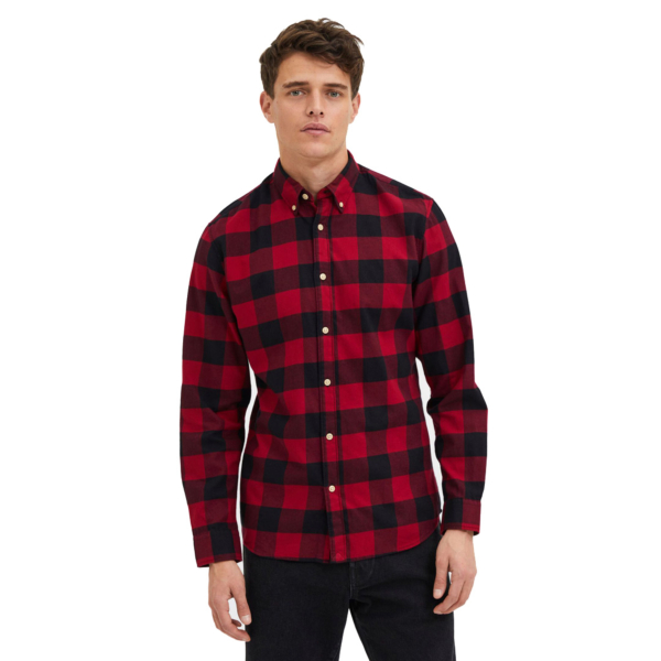 Selected Flannel Shirt (16074464-BikingRed)