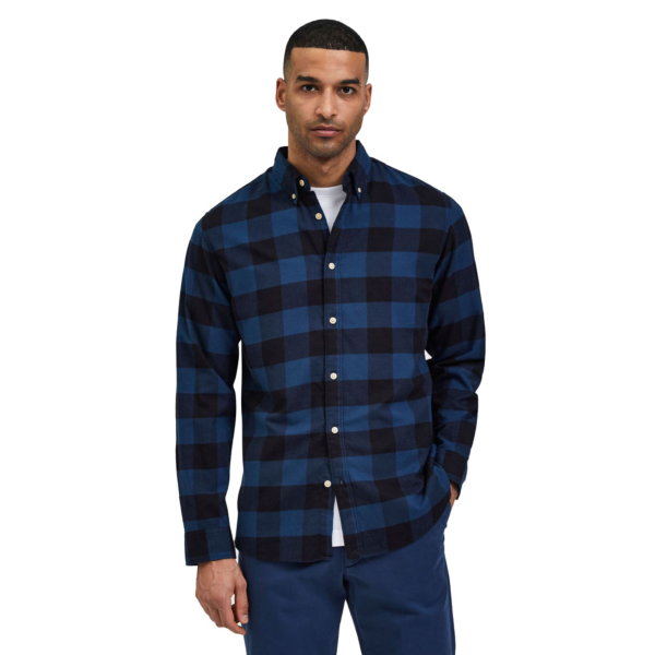 Selected Flannel Shirt (16074464-MoonlitOcean)
