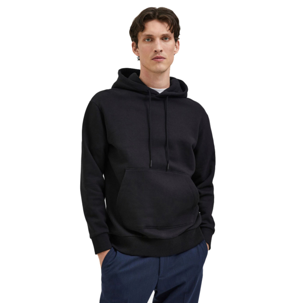 Selected Relaxed Hoodie (16085286-Black)