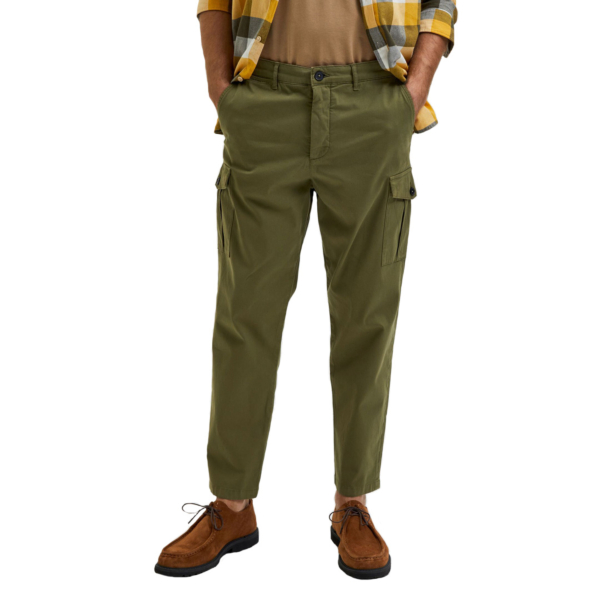 SELECTED Wick Cargo Tapered Pants (16083951-Moss)