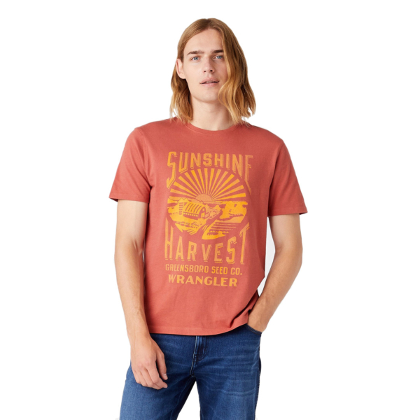WRANGLER Earth Dream Graphic Tee - Etruscan Red (W758GFR11)