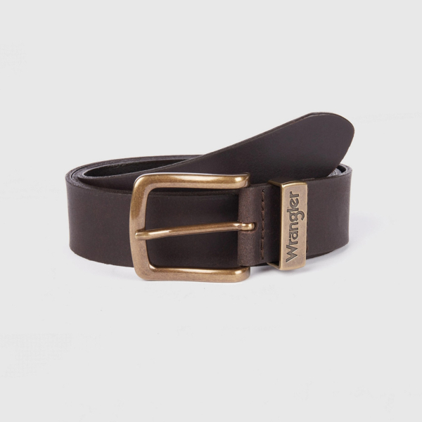 WRANGLER Metal Loop Belt - Brown (W0080US85) 