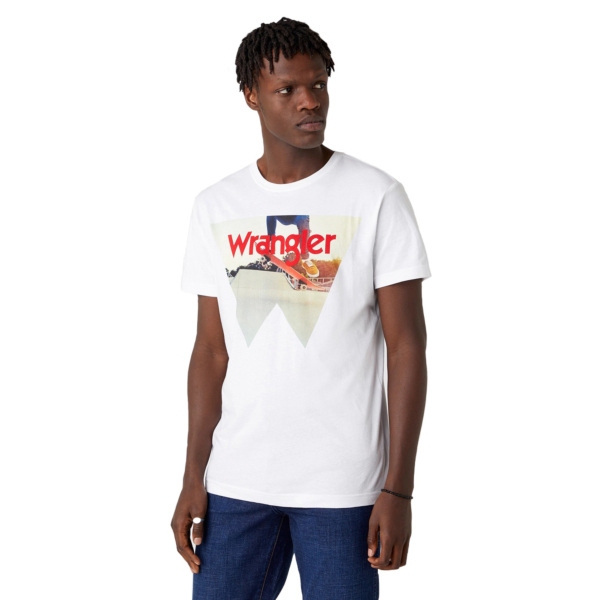 WRANGLER Photo W Men Tee - Real White (W7G7D3XW1)