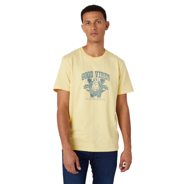 Wrangler Varsity Men Tee - Pineapple Slice (W7BLEEY36)