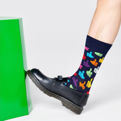Happy Socks Thumbs Up - Dark Navy (THU01-6550/ alt)
