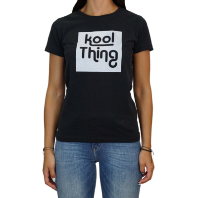 KOOL THING x HOLY STUFF Women T-Shirt - Black