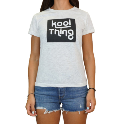 KOOL THING x HOLY STUFF Women T-Shirt - Off White (KT-1803WH)