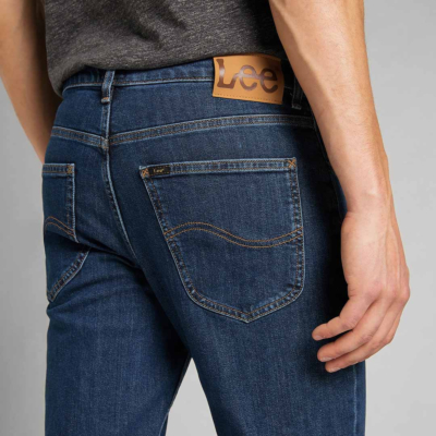 LEE Brooklyn Jeans Straight - Dark Stonewash (label patch)