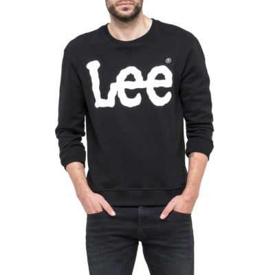 LEE Logo Crew Men Sweatshirt - Black (L82UUB01)
