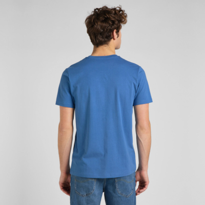 LEE Patch Logo Men T-Shirt in Blue Union (L60UFQUF) 