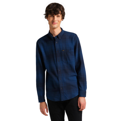 LEE Riveted Men Shirt - Washed Blue (L66INNLR) 