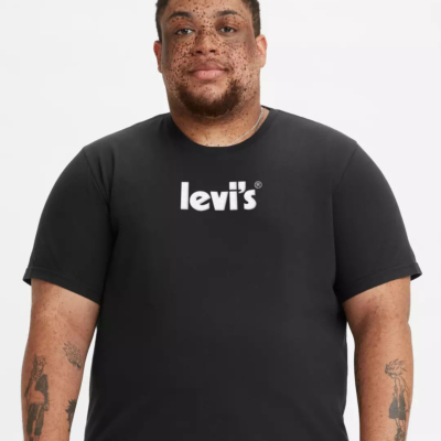 Levi’s® Big & Tall Ανδρικό Μπλουζάκι - Μαύρο (87113-0018) 