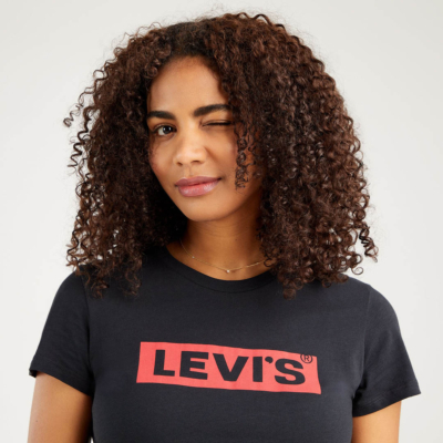 Levi’s® T-Shirt Γυναικείο με Λογότυπο - Μαύρο (17369-1506) 