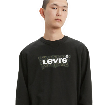 Levi’s® Φούτερ Ανδρικό Λογότυπο - Μαύρο (17895-0090) 