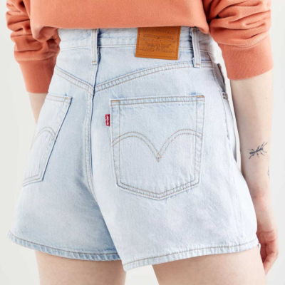 Levi’s® High Loose Denim Women Shorts - Fly To The Sky (back pocket) 