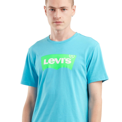 Levi's® Μπλουζάκι Ανδρικό Λογότυπο Τυρκουάζ (22489-0155)
