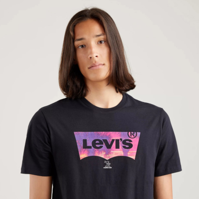 Levi’s® Μπλουζάκι Ανδρικό με Λογότυπο - Μαύρο (22491-1120) 