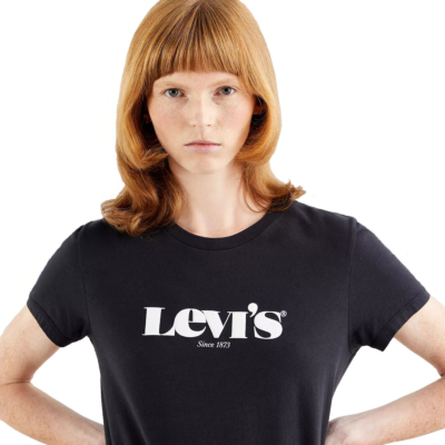 Levi’s® Λογότυπο Γυναικείο Μπλουζάκι Μαύρο (17369-1250) 