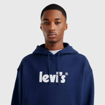 Levi’s® Φούτερ Ανδρικό με Λογότυπο - Μπλε (38479-0081) 