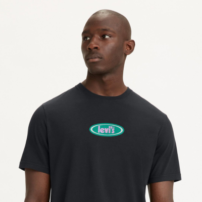 Levi's® Ανδρικό Μπλουζάκι με Λογότυπο - Μαύρο (16143-1053)
