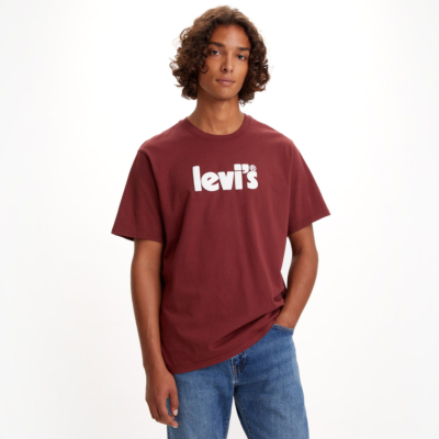 Levi's® T-Shirt Ανδρικό με Λογότυπο - Μπορντώ (16143-0143)