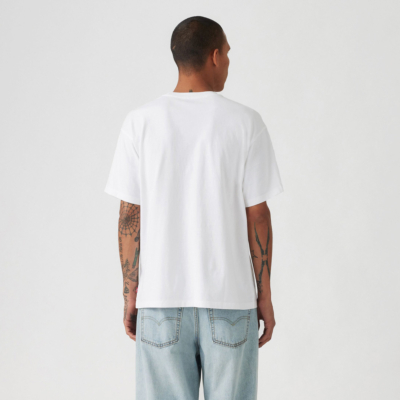 Levi's® Script Logo Men’s Loose Tee - White (87373-0213)
