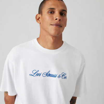 Levi's® T-Shirt Ανδρικό με Κεντημένο Λογότυπο - Λευκό (87373-0213)