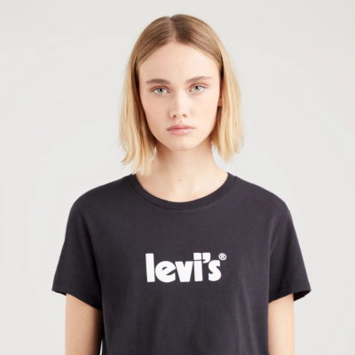 Levi’s® Γυναικείο Μπλουζάκι με Λογότυπο - Μαύρο (17369-1756) 