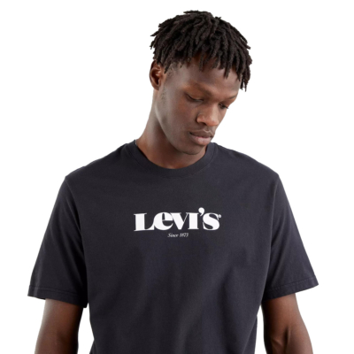 Levi's® SSNL Λογότυπο Μπλουζάκι Ανδρικό Μαύρο (16143-0084)