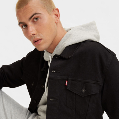 Levi’s® Τζιν Μπουφάν Ανδρικό - Μαύρο (72334-0403) 