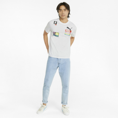 PUMA Brand Love μπλουζάκι Ανδρικό - Λευκό (533666-02) 