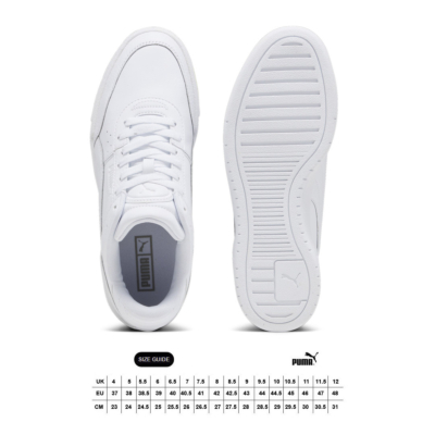 Puma CA Pro Sport Lth Sneakers - White/ Concrete Gray (393280-02/ size guide) 