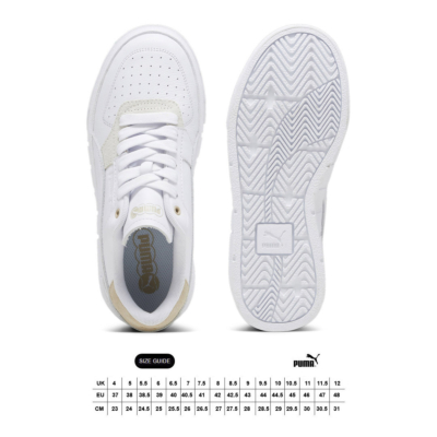 Puma Cali Court Match Women Sneakers - White/ Granola (393094-02/ size guide) 
