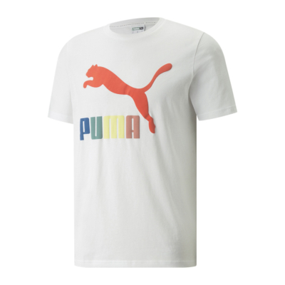 PUMA Μπλουζάκι Ανδρικό με Λογότυπο - Λευκό (534652-02) 